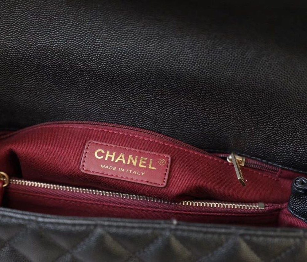 [REP 1:1] Chanel Large Flap Bag With Top Handle Black For Women, Women’s Handbags, Shoulder And Crossbody Bags 11in/28cm A92991