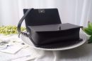 [REP 1:1] Chanel LeBoy Bag 28cm Lambskin Leather Antique Silver Hardware Spring/Summer Collection, Black