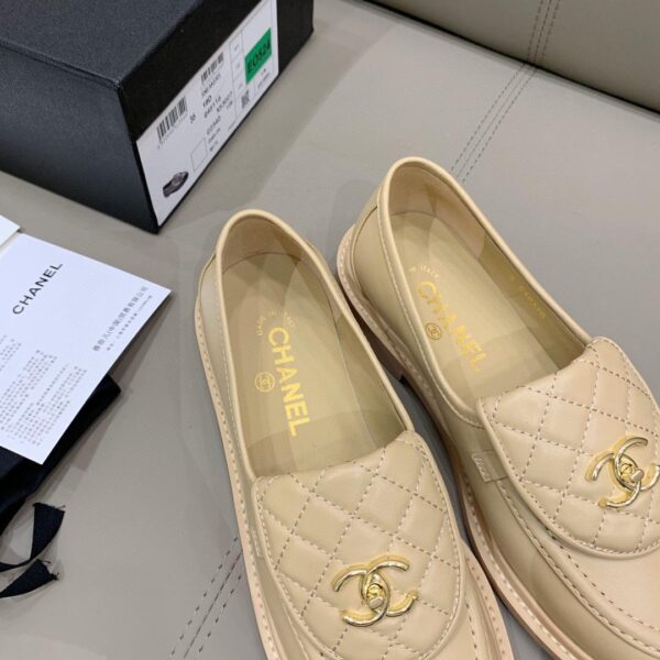 Chanel Loafers Beige For Women, Women's Shoes G36646