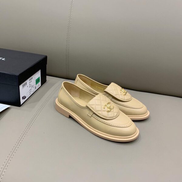 Chanel Loafers Beige For Women, Women's Shoes G36646
