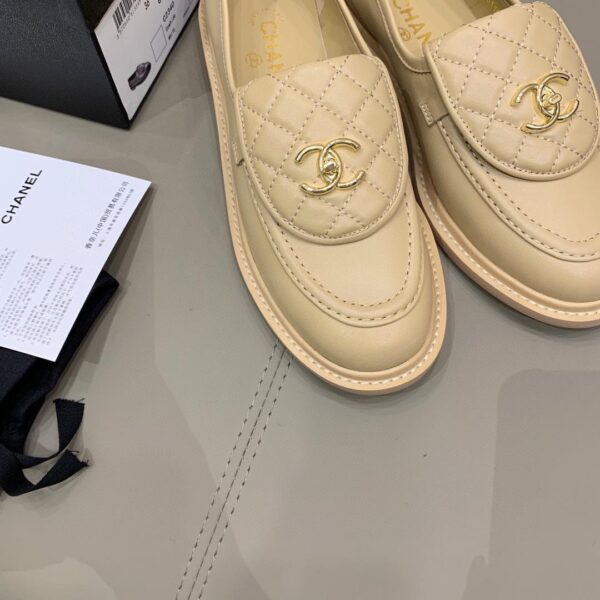 Chanel Loafers Beige For Women, Women's Shoes G36646