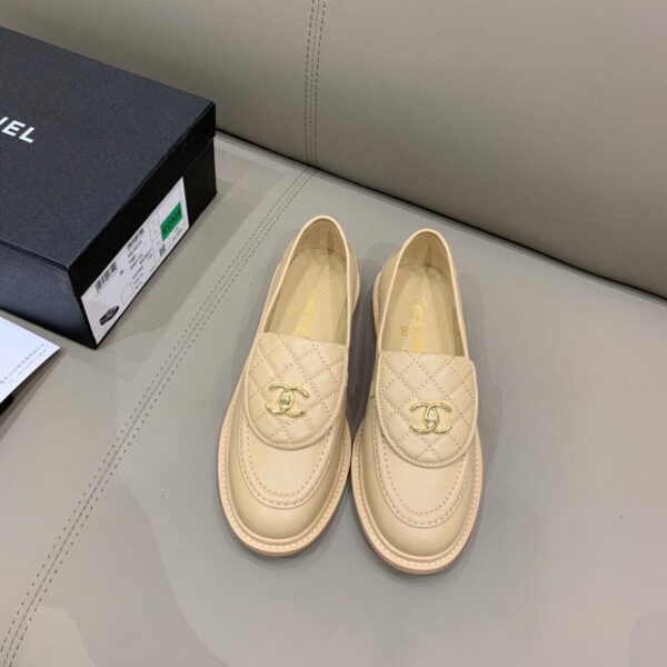 Chanel Loafers Beige For Women, Women's Shoes G36646