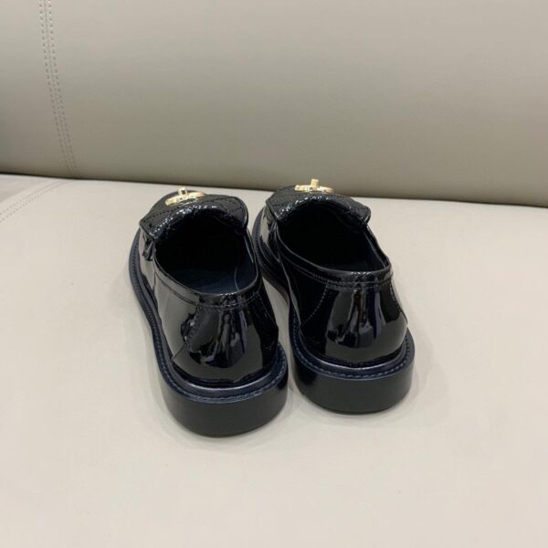 Chanel Loafers Shiny Black For Women, Women's Shoes G36646
