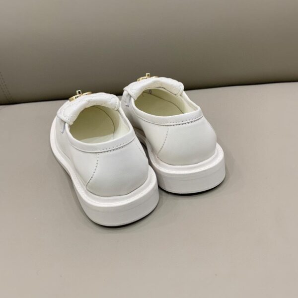 Chanel Loafers White For Women, Women's Shoes G36646