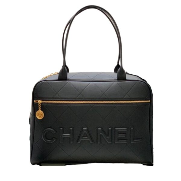 [REP 1:1] Chanel Maxi Bowling Bag Black For Women 45cm / 17.7in