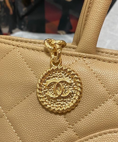 [REP 1:1] Chanel Medallion Tote Gold Hardware Caviar Yellow For Women, Women's Handbags, Shoulder Bags 11.8in/30cm