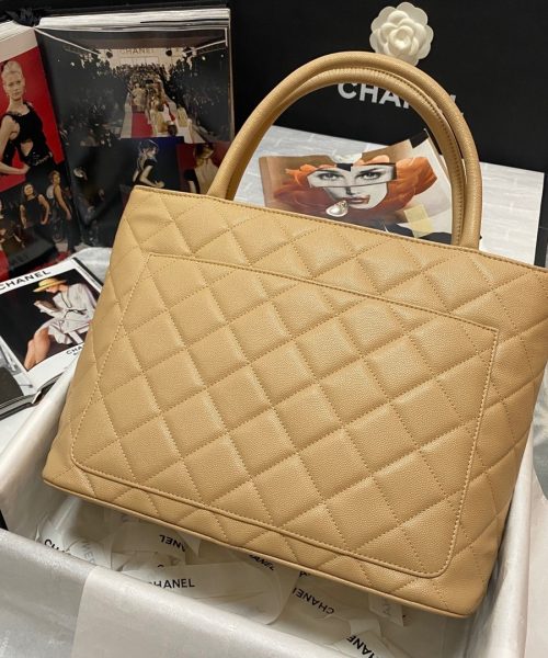 [REP 1:1] Chanel Medallion Tote Gold Hardware Caviar Yellow For Women, Women's Handbags, Shoulder Bags 11.8in/30cm