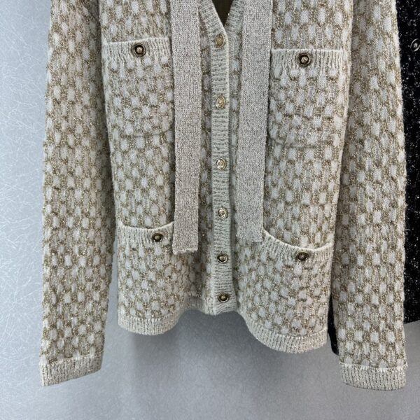 Chanel Mesh Cardigan Beige For Men
