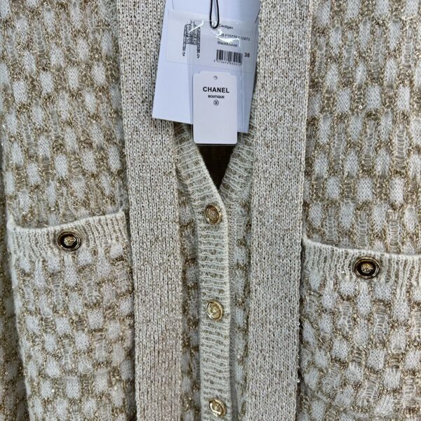 Chanel Mesh Cardigan Beige For Men