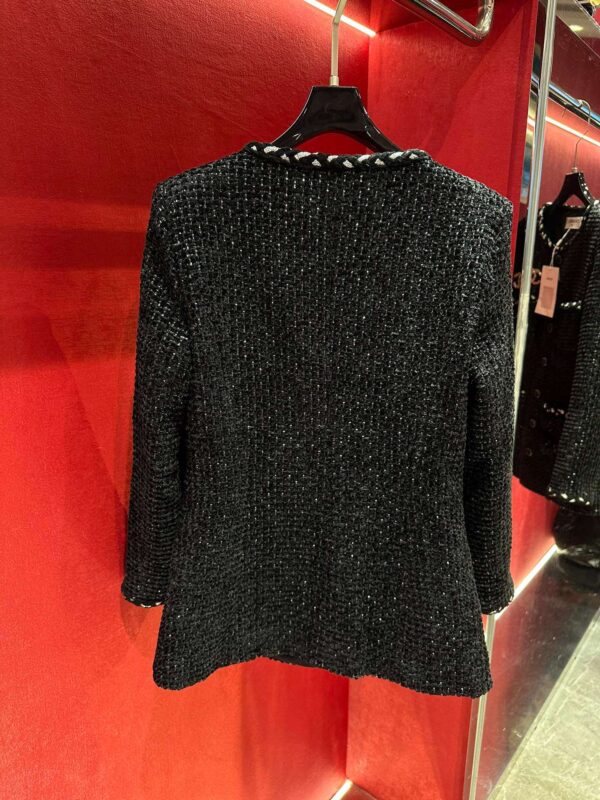 Chanel Mid Length Jacket Black For Women