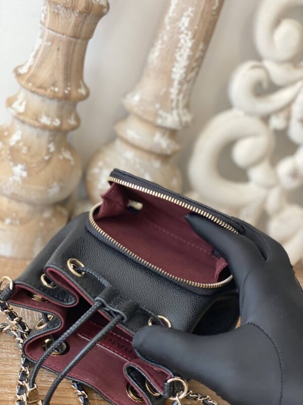 [REP 1:1] Chanel Mini Bucket Bag With Strap Black For Women, Women's Bags 4.9in/12.5cm