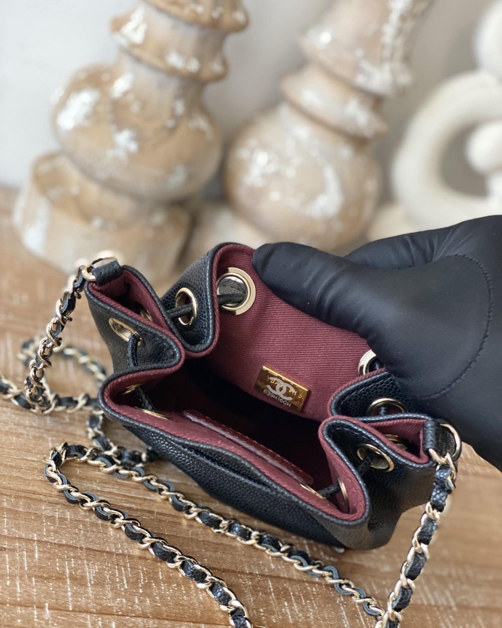 [REP 1:1] Chanel Mini Bucket Bag With Strap Black For Women, Women's Bags 4.9in/12.5cm