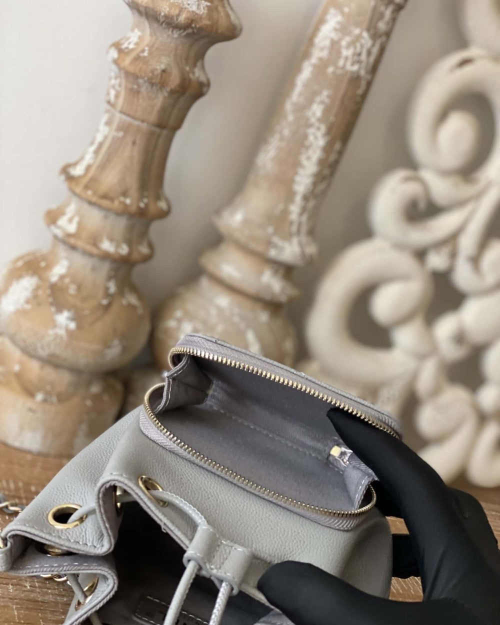 [REP 1:1] Chanel Mini Bucket Bag With Strap Gray For Women, Women's Bags 4.9in/12.5cm