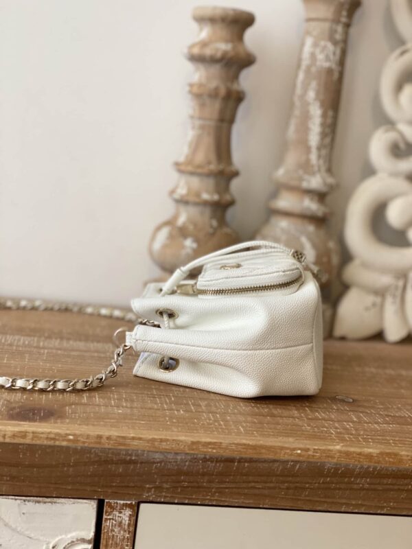 [REP 1:1] Chanel Mini Bucket Bag With Strap White For Women, Women's Bags 4.9in/12.5cm AP2913 B05052 10601