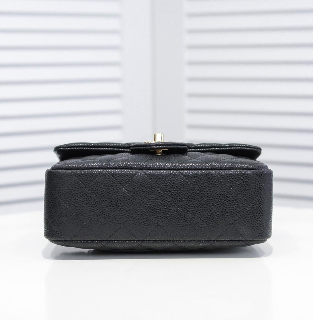 [REP 1:1] Chanel Mini Flap Bag Black For Women 7.8in/20cm A69900