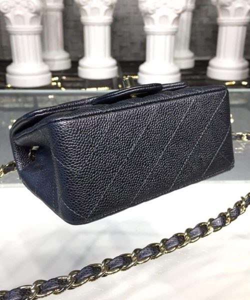 [REP 1:1] Chanel Mini Flap Bag Caviar Black For Women, Women's Bags, Shoulder And Crossbody Bags 6.7in/17cm A35200