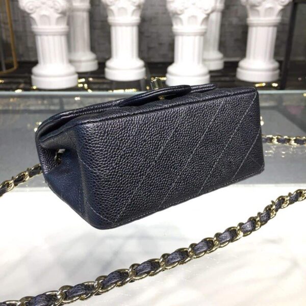 [REP 1:1] Chanel Mini Flap Bag Caviar Black For Women, Women's Bags, Shoulder And Crossbody Bags 6.7in/17cm A35200