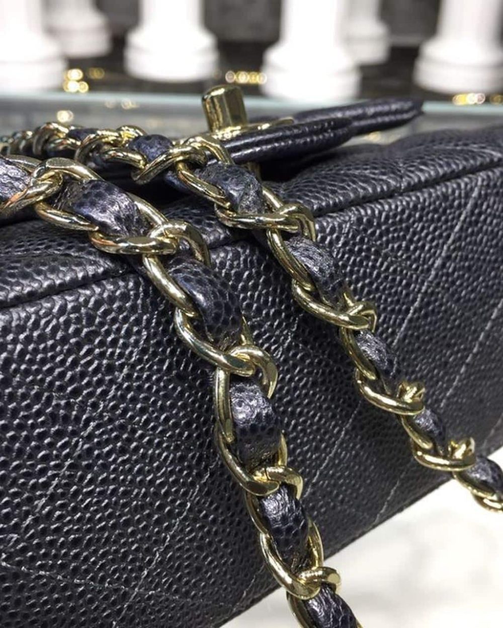 [REP 1:1] Chanel Mini Flap Bag Caviar Black For Women, Women's Bags, Shoulder And Crossbody Bags 6.7in/17cm A35200