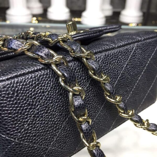[REP 1:1] Chanel Mini Flap Bag Caviar Black For Women, Women's Bags, Shoulder And Crossbody Bags 6.7in/17cm A35200