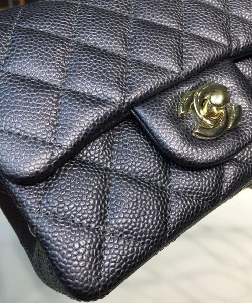[REP 1:1] Chanel Mini Flap Bag Caviar Black For Women, Women's Bags, Shoulder And Crossbody Bags 6.7in/17cm A35200