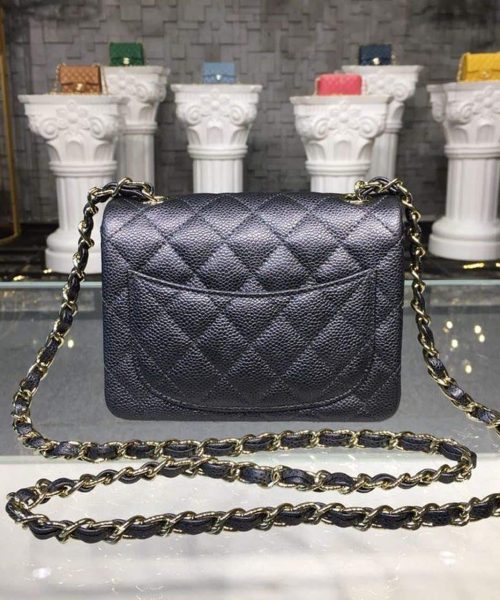 [REP 1:1] Chanel Mini Flap Bag Caviar Black For Women, Women's Bags, Shoulder And Crossbody Bags 6.7in/17cm A35200