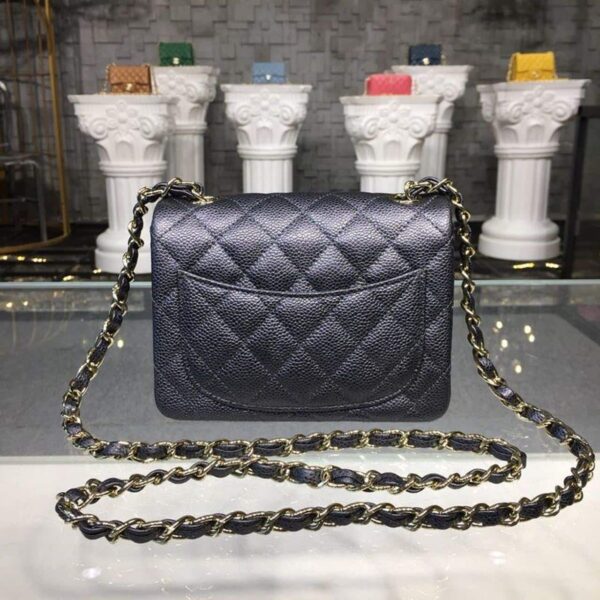 [REP 1:1] Chanel Mini Flap Bag Caviar Black For Women, Women's Bags, Shoulder And Crossbody Bags 6.7in/17cm A35200