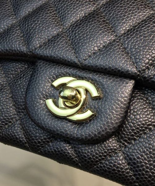 [REP 1:1] Chanel Mini Flap Bag Caviar Black For Women, Women's Bags, Shoulder And Crossbody Bags 6.7in/17cm A35200