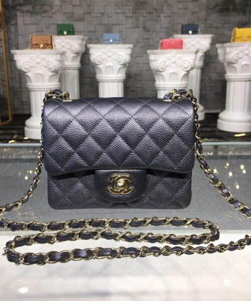 [REP 1:1] Chanel Mini Flap Bag Caviar Black For Women, Women's Bags, Shoulder And Crossbody Bags 6.7in/17cm A35200