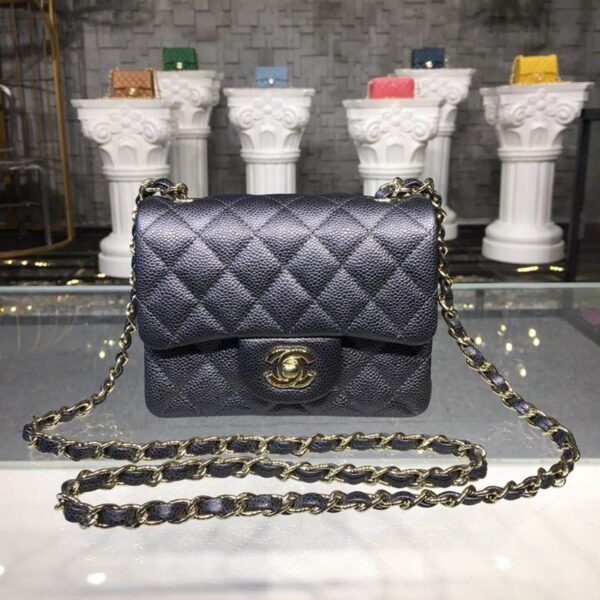 [REP 1:1] Chanel Mini Flap Bag Caviar Black For Women, Women's Bags, Shoulder And Crossbody Bags 6.7in/17cm A35200
