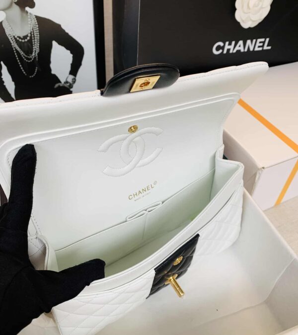 [REP 1:1] Chanel Mini Flap Bag White For Women 9.8in/25cm