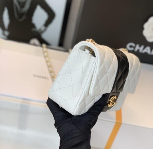 [REP 1:1] Chanel Mini Flap Bag White For Women 9.8in/25cm