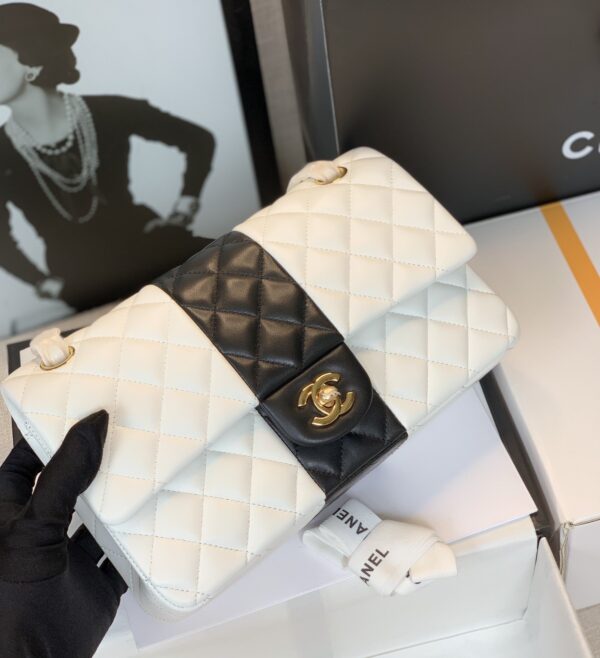 [REP 1:1] Chanel Mini Flap Bag White For Women 9.8in/25cm