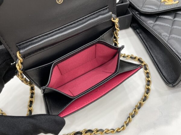 [REP 1:1] Chanel Mini Handle Pearl Black For Women 12cm / 4.7in