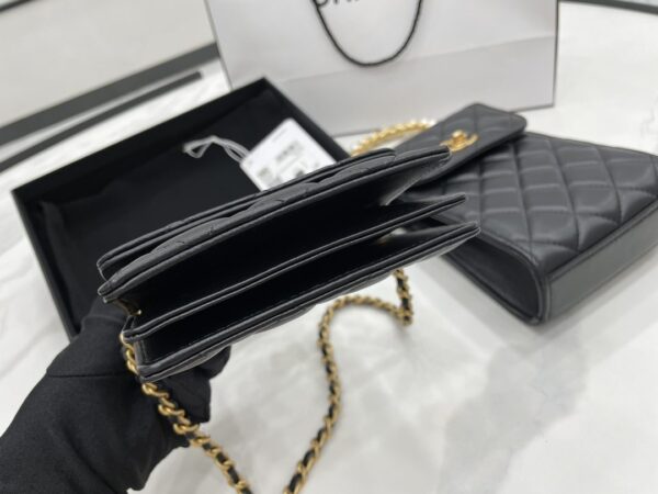 [REP 1:1] Chanel Mini Handle Pearl Black For Women 12cm / 4.7in