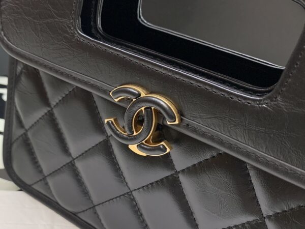 [REP 1:1] Chanel Mini Top Handle Bag Black For Women 20cm / 7.9in