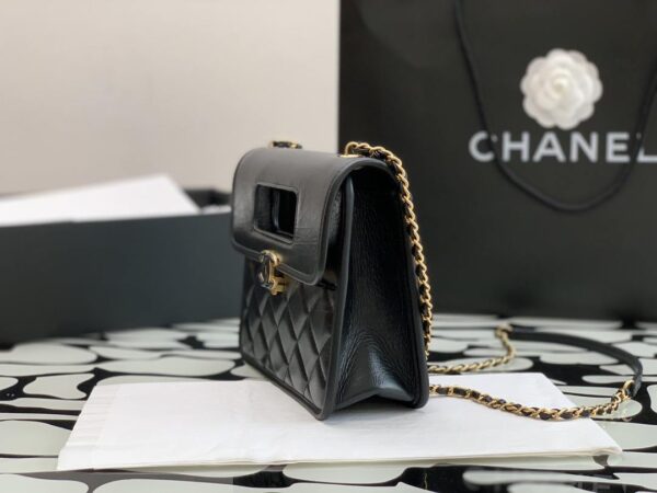 [REP 1:1] Chanel Mini Top Handle Bag Black For Women 20cm / 7.9in