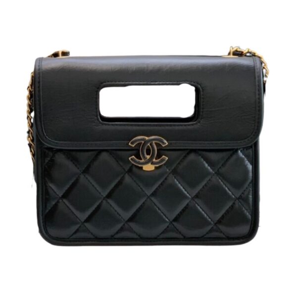 [REP 1:1] Chanel Mini Top Handle Bag Black For Women 20cm / 7.9in