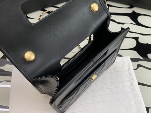 [REP 1:1] Chanel Mini Top Handle Bag Black For Women 20cm / 7.9in