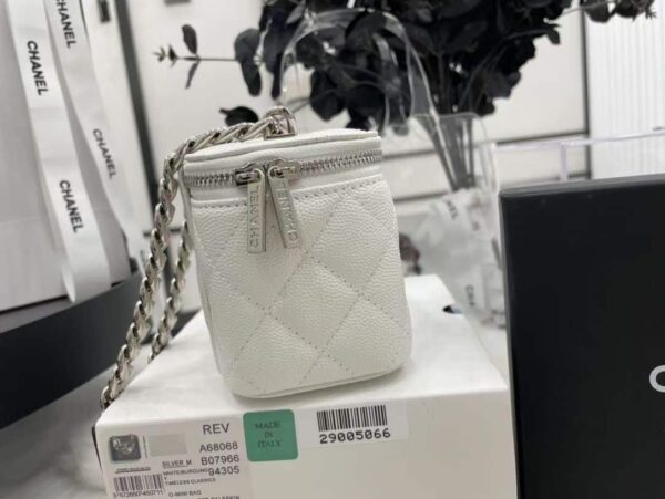 [REP 1:1] Chanel Mini Vanity Bag Black/White For Women 11cm / 4.3in