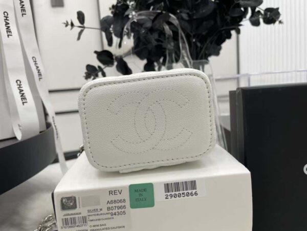 [REP 1:1] Chanel Mini Vanity Bag Black/White For Women 11cm / 4.3in