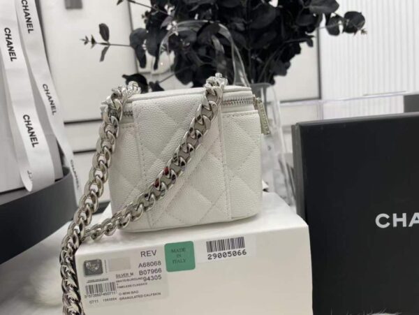 [REP 1:1] Chanel Mini Vanity Bag Black/White For Women 11cm / 4.3in