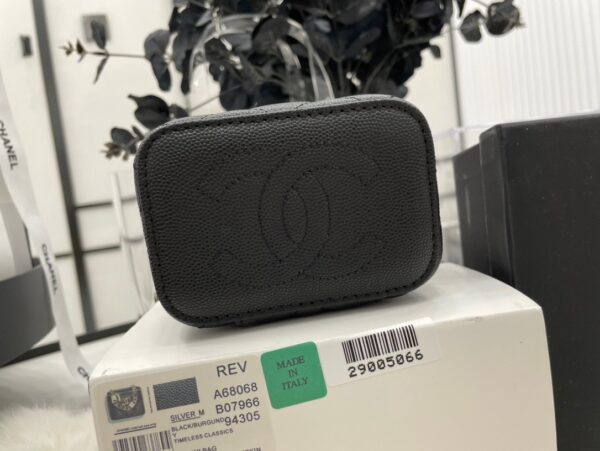 [REP 1:1] Chanel Mini Vanity Bag Black/White For Women 11cm / 4.3in