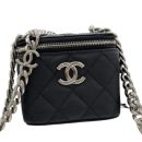 [REP 1:1] Chanel Mini Vanity Bag Black/White For Women 11cm / 4.3in