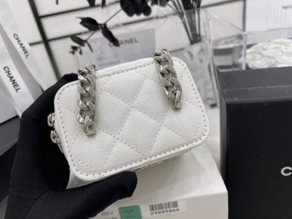 [REP 1:1] Chanel Mini Vanity Bag Black/White For Women 11cm / 4.3in