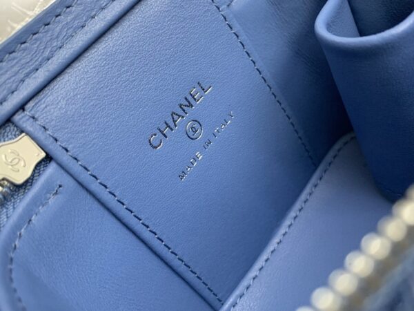 [REP 1:1] Chanel Mini Vanity Bag Blue For Women 11cm / 4.3in