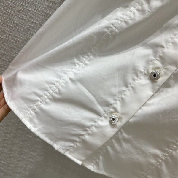 Chanel Missed Sleeve Shirt White For Women
