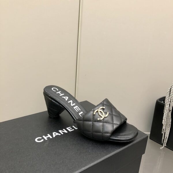 Chanel Mules Black For Women, Women's Shoes 2.4in/6.2cm G38820