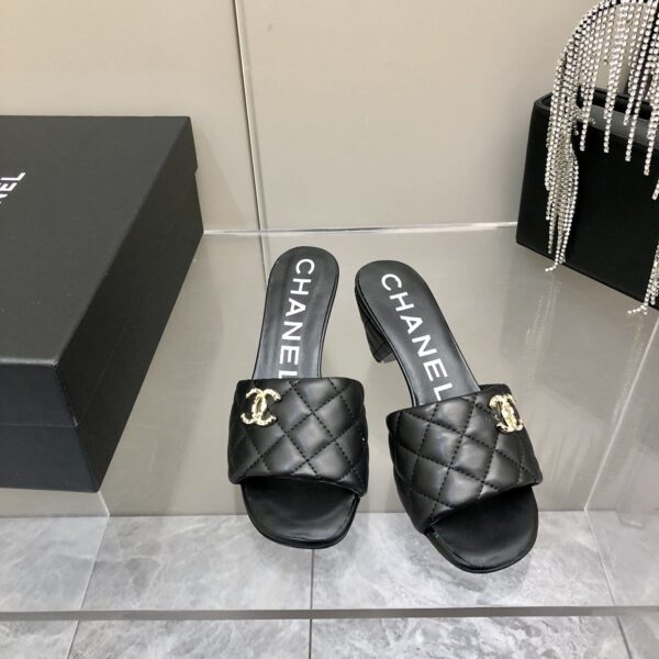Chanel Mules Black For Women, Women's Shoes 2.4in/6.2cm G38820