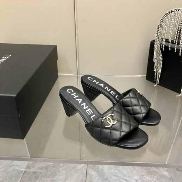 Chanel Mules Black For Women, Women's Shoes 2.4in/6.2cm G38820