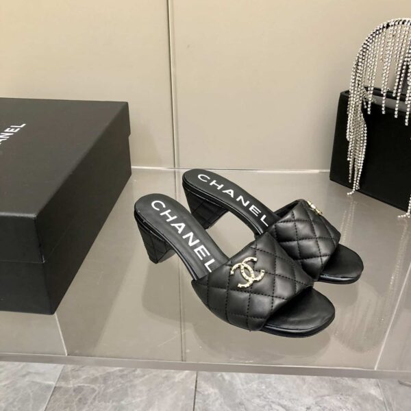 Chanel Mules Black For Women, Women's Shoes 2.4in/6.2cm G38820